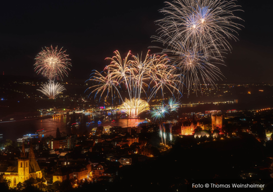 Rhein in Flammen in Bingen und Rüdesheim