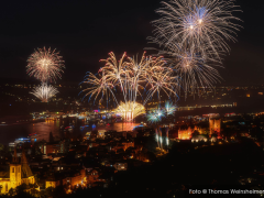 Rhein in Flammen in Bingen und Rüdesheim